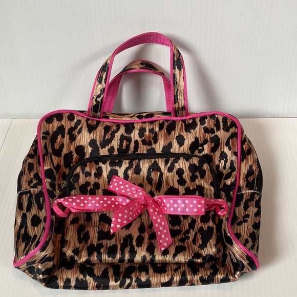 CHEETAH LEOPARD Cosmetic Makeup Travel Bag Pouch Set of 2 - Picture 8 of 10